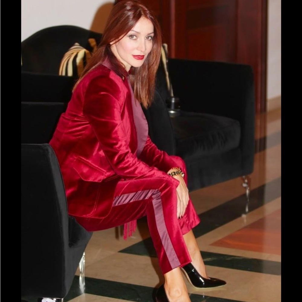 Altuzarra x Target red tuxedo suit